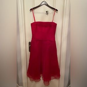 Bari Jay Strapless Organza Evening Dress Red ASO Brooke Davis/Peyton Sawyer OTH